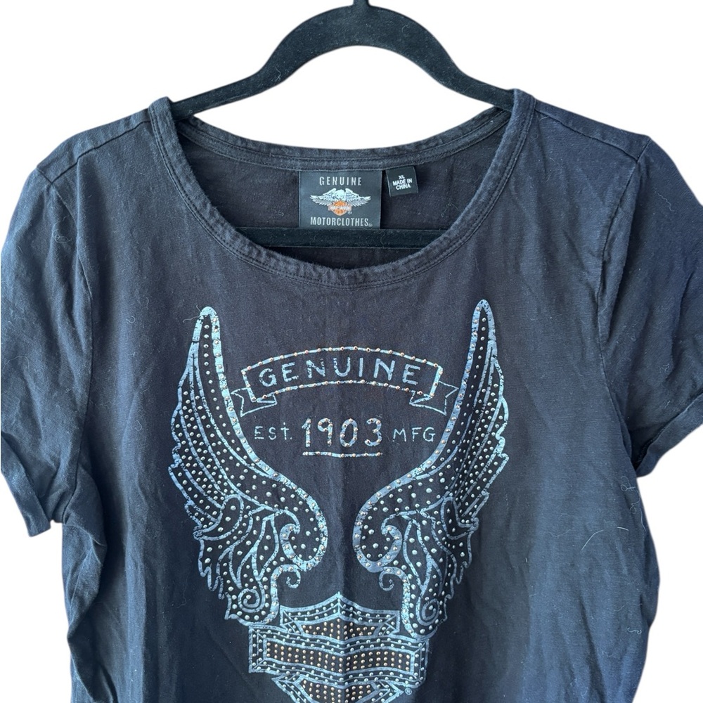 Harley-Davidson Genuine Motorclothes Wing Graphic Tee Black Size M
